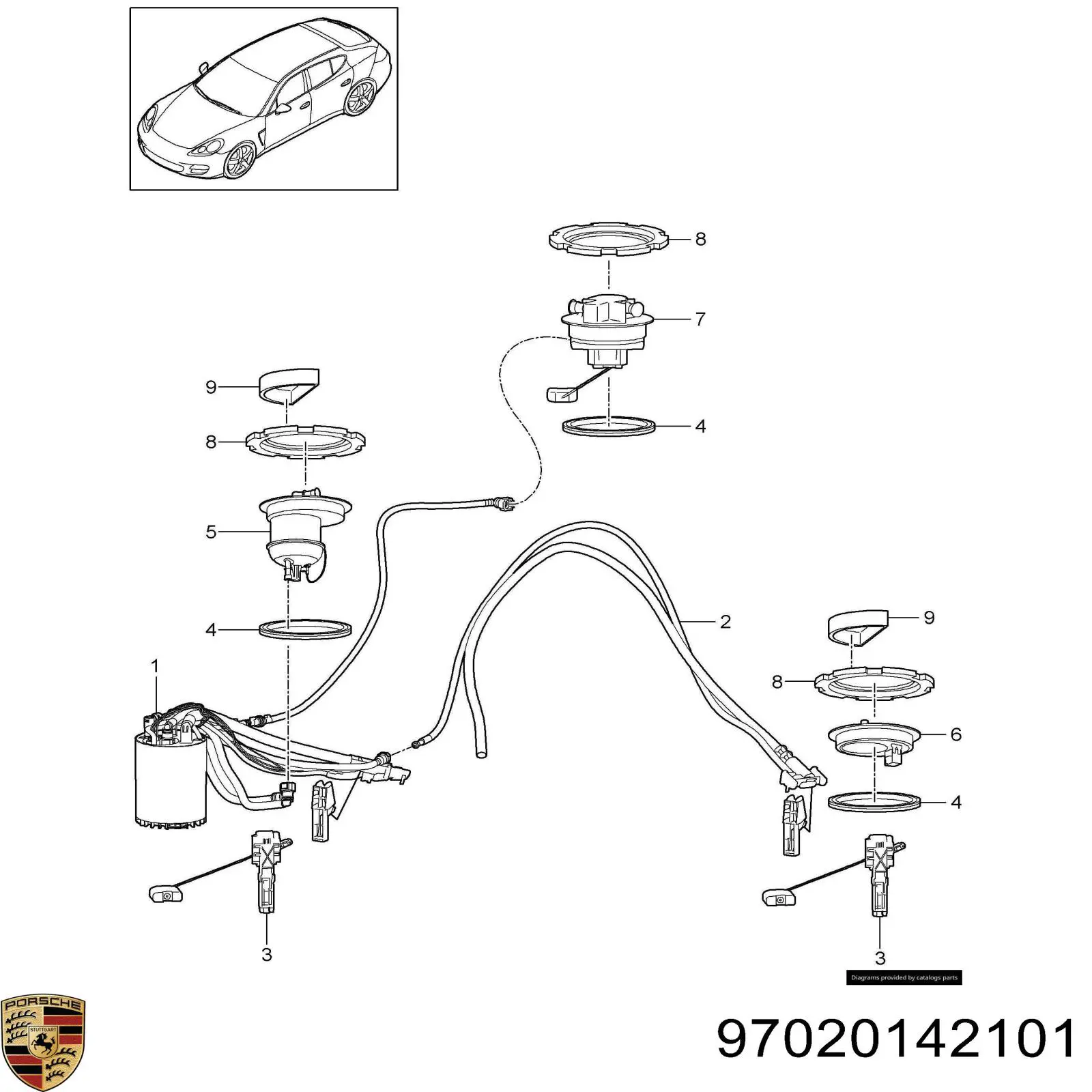 97020142101 Porsche 