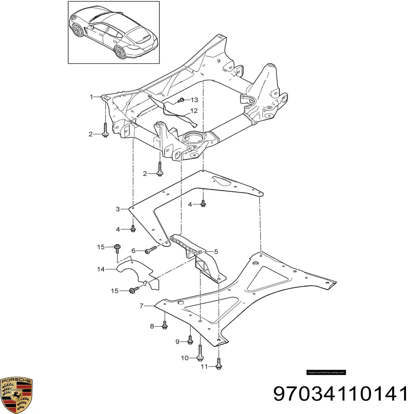  97034110141 Porsche