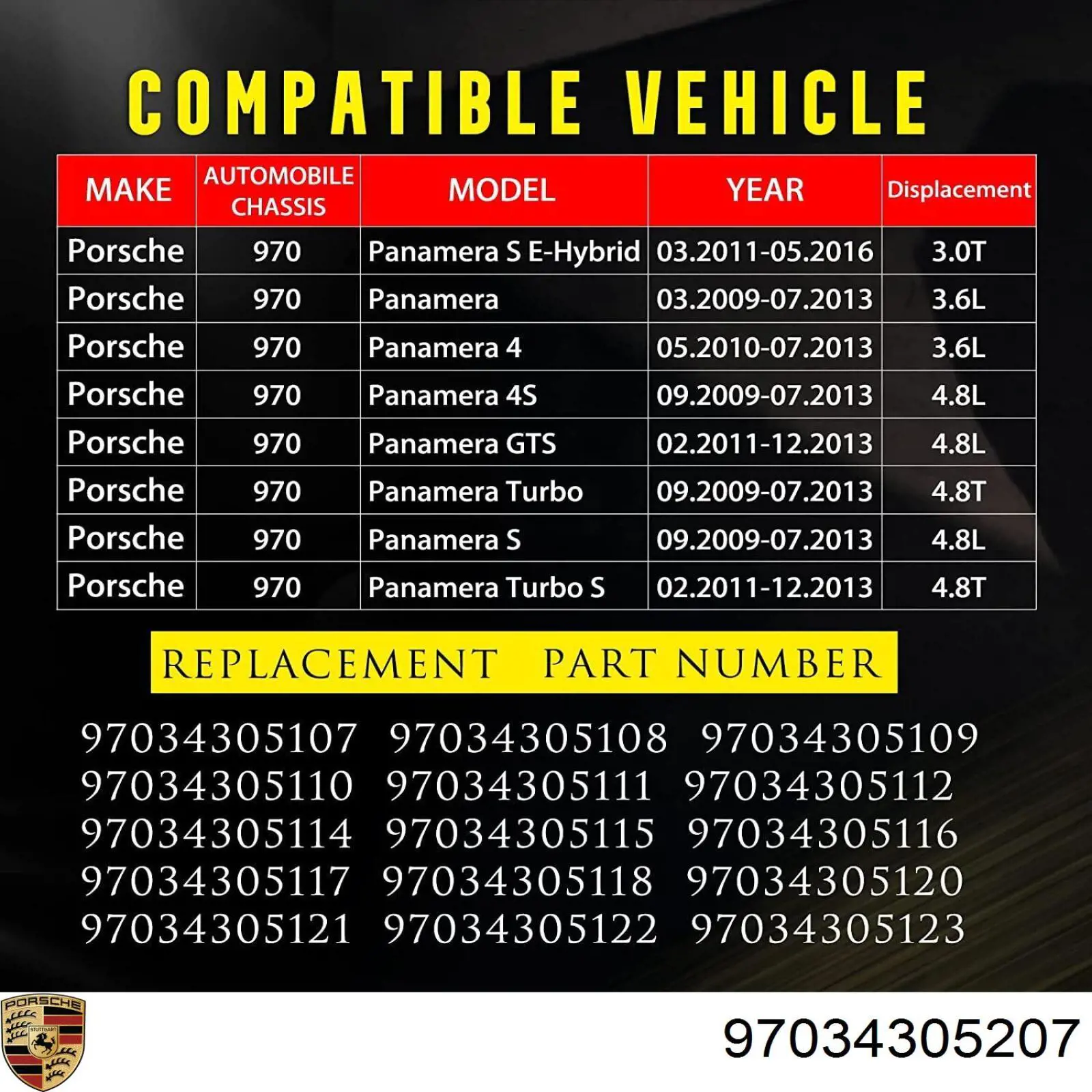 Купити 97034305207 Porsche Амортизатор передній, правий