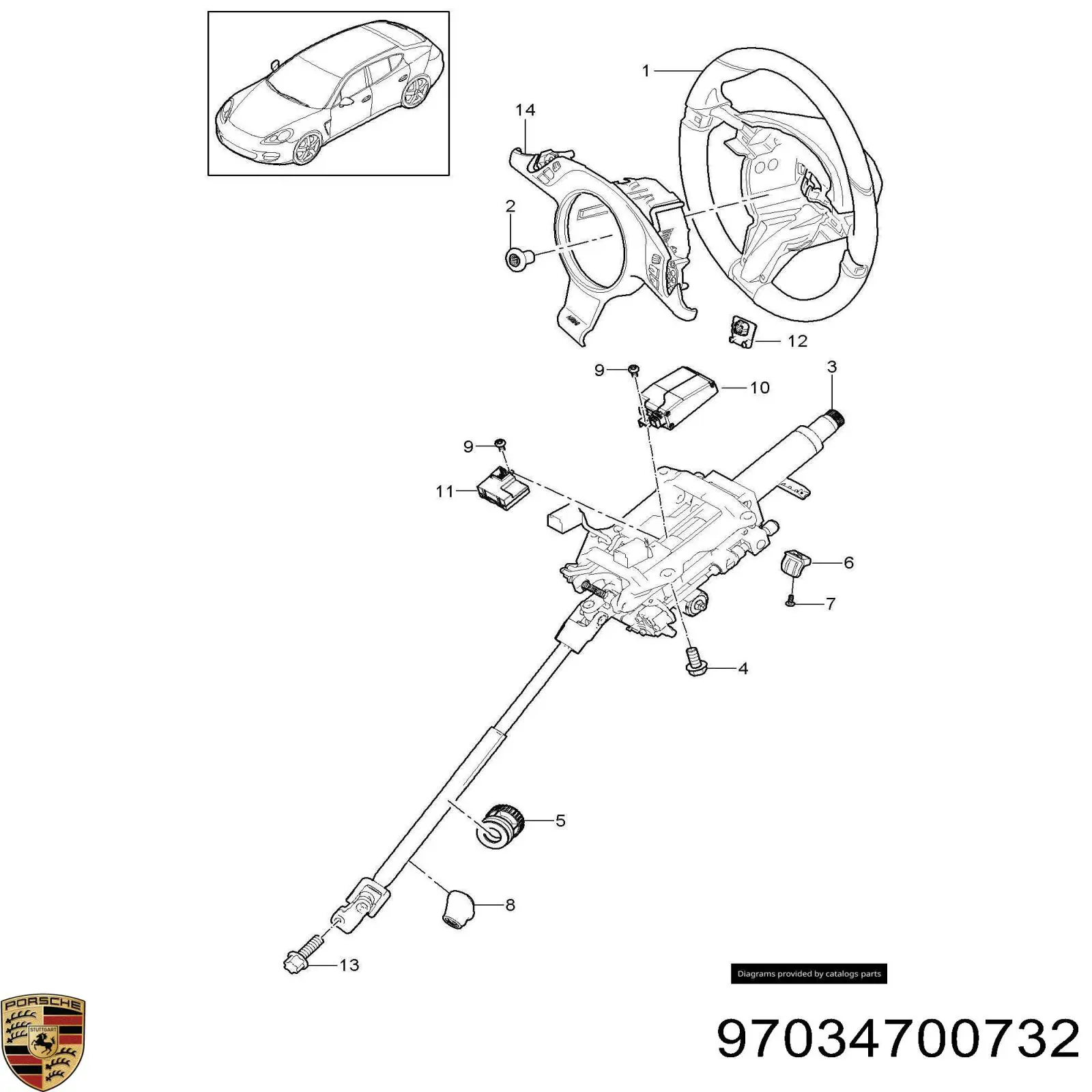 97034700732 Porsche 
