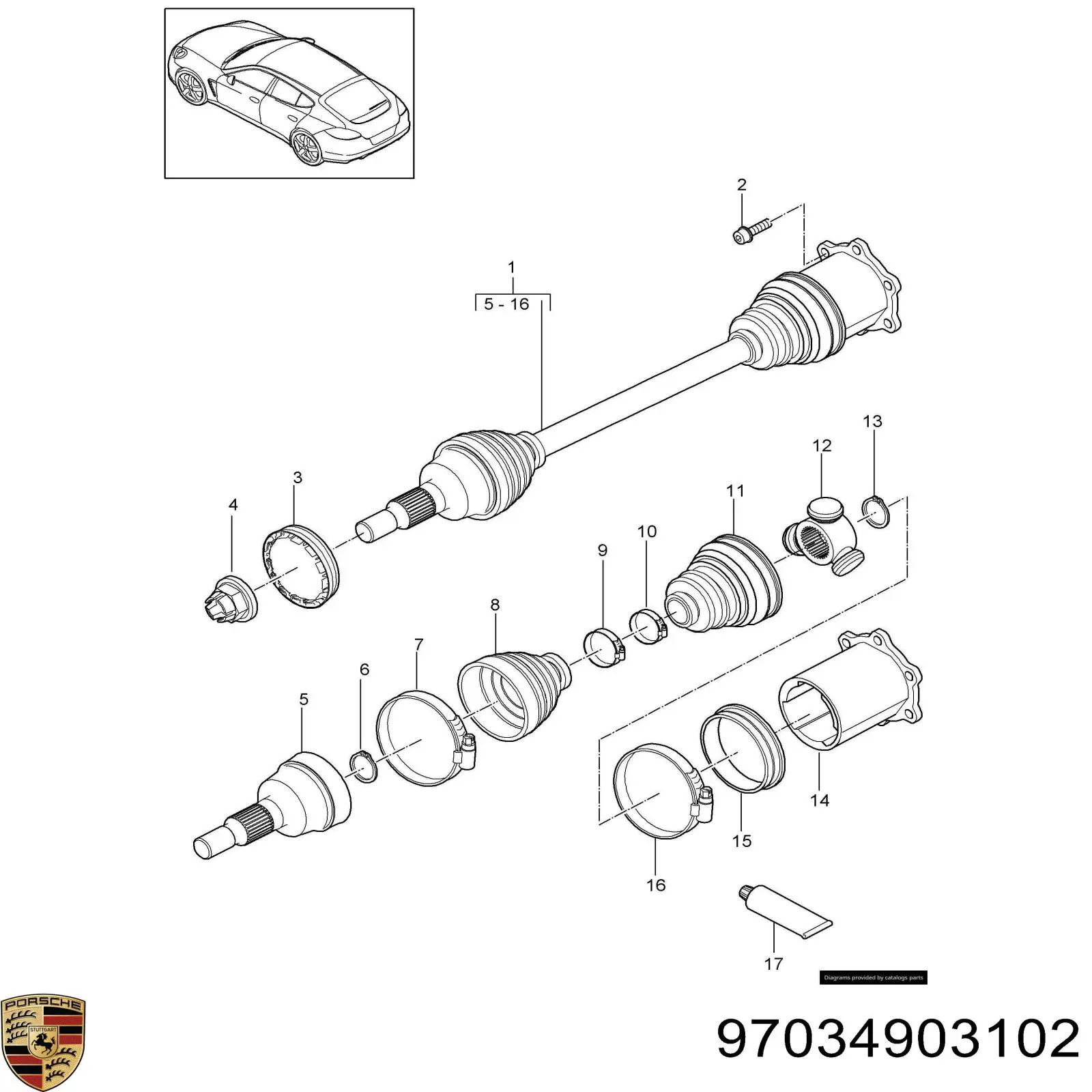  97034903102 Porsche