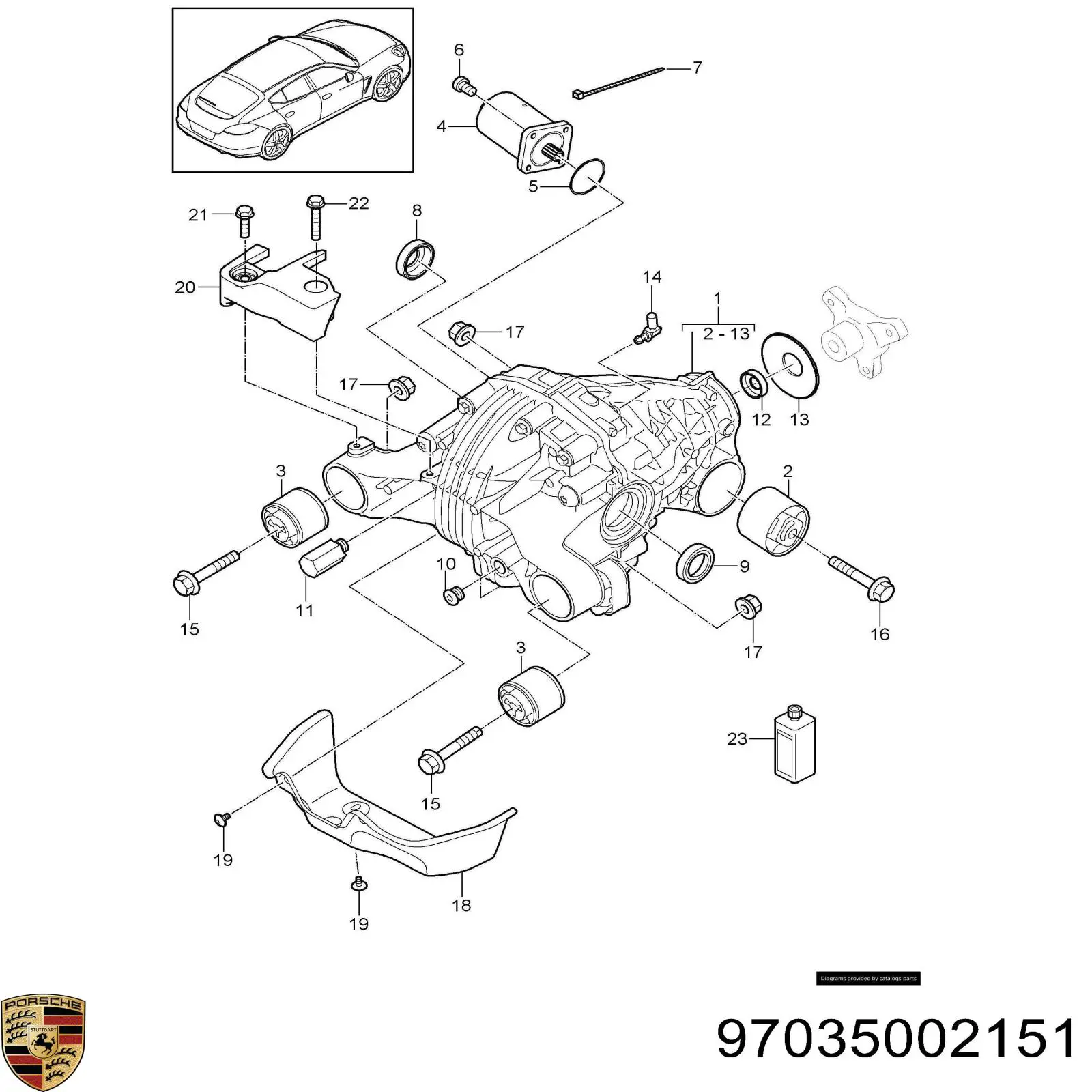 Купити 97035002151 Porsche 