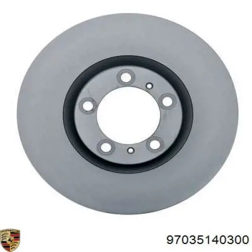 97035140300 Porsche Гальмо дискове переднє