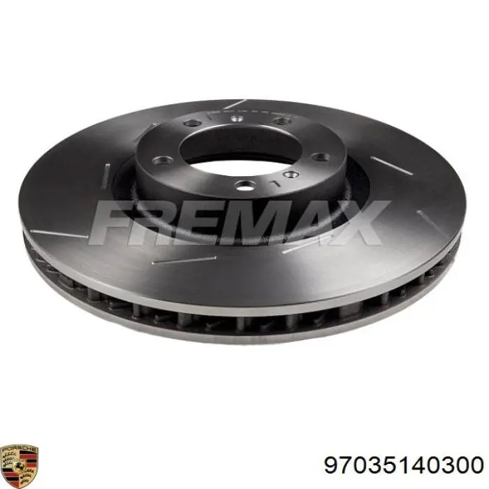 Диск переднього гальма Porsche 97035140300 ціна, від 142.16 USD
