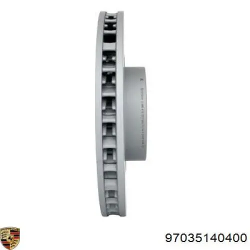 Диск гальмівний передній Porsche 97035140400