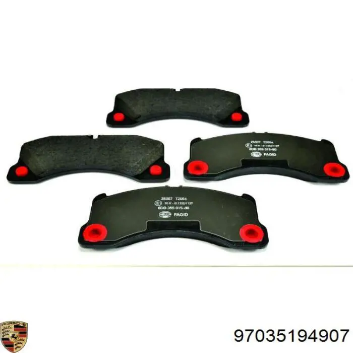 Гальмівні колодки Porsche 97035194907 ціна, від 56.81 USD