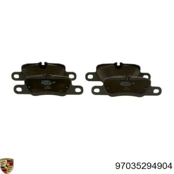 Задні гальмівні колодки Porsche 97035294904 ціна, від 55.17 USD