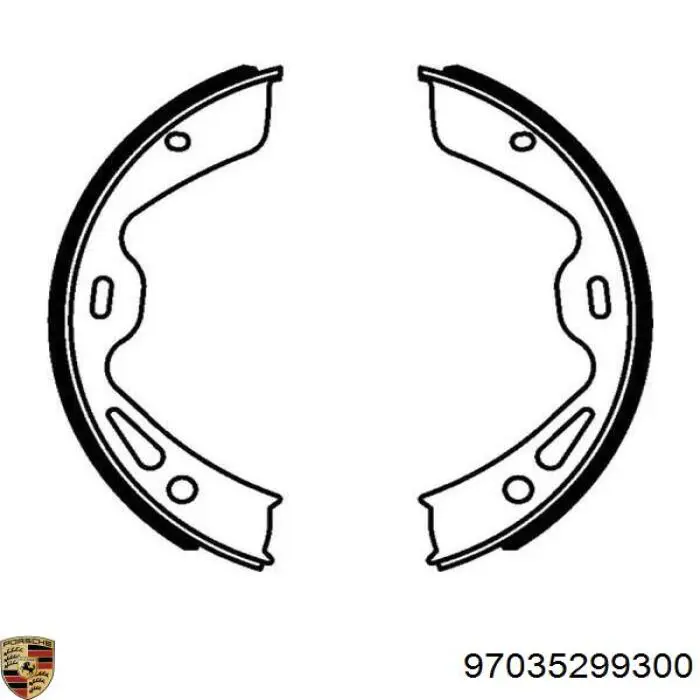 Колодки ручника 971698533B Porsche