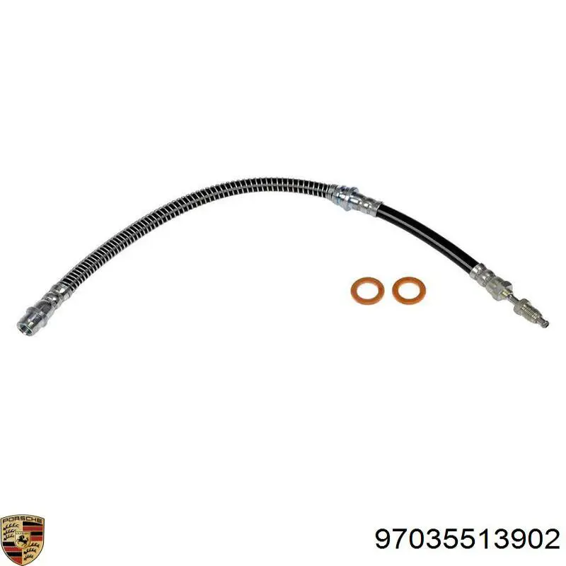 Купити 97035513902 Porsche Гальмівні шланги передні