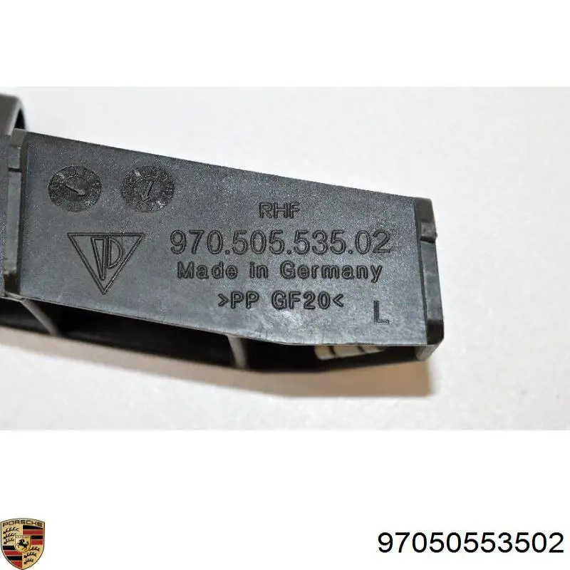 Купити 97050553502 Porsche Кронштейн бампера переднього, лівий