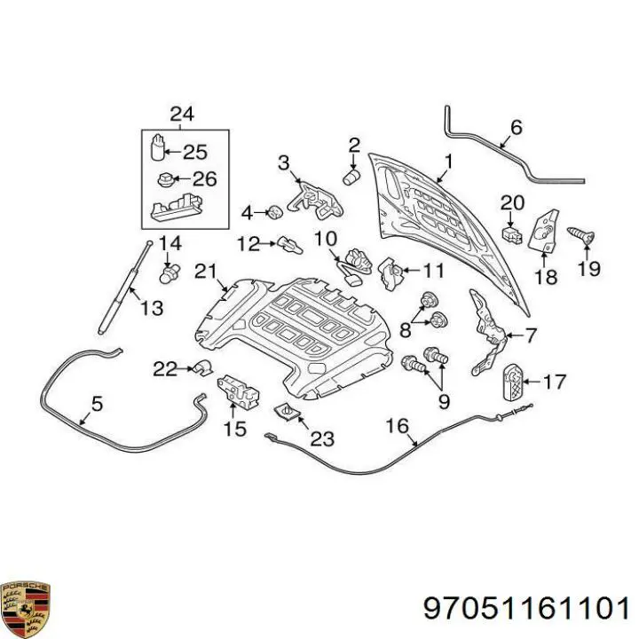97051161101 Porsche 