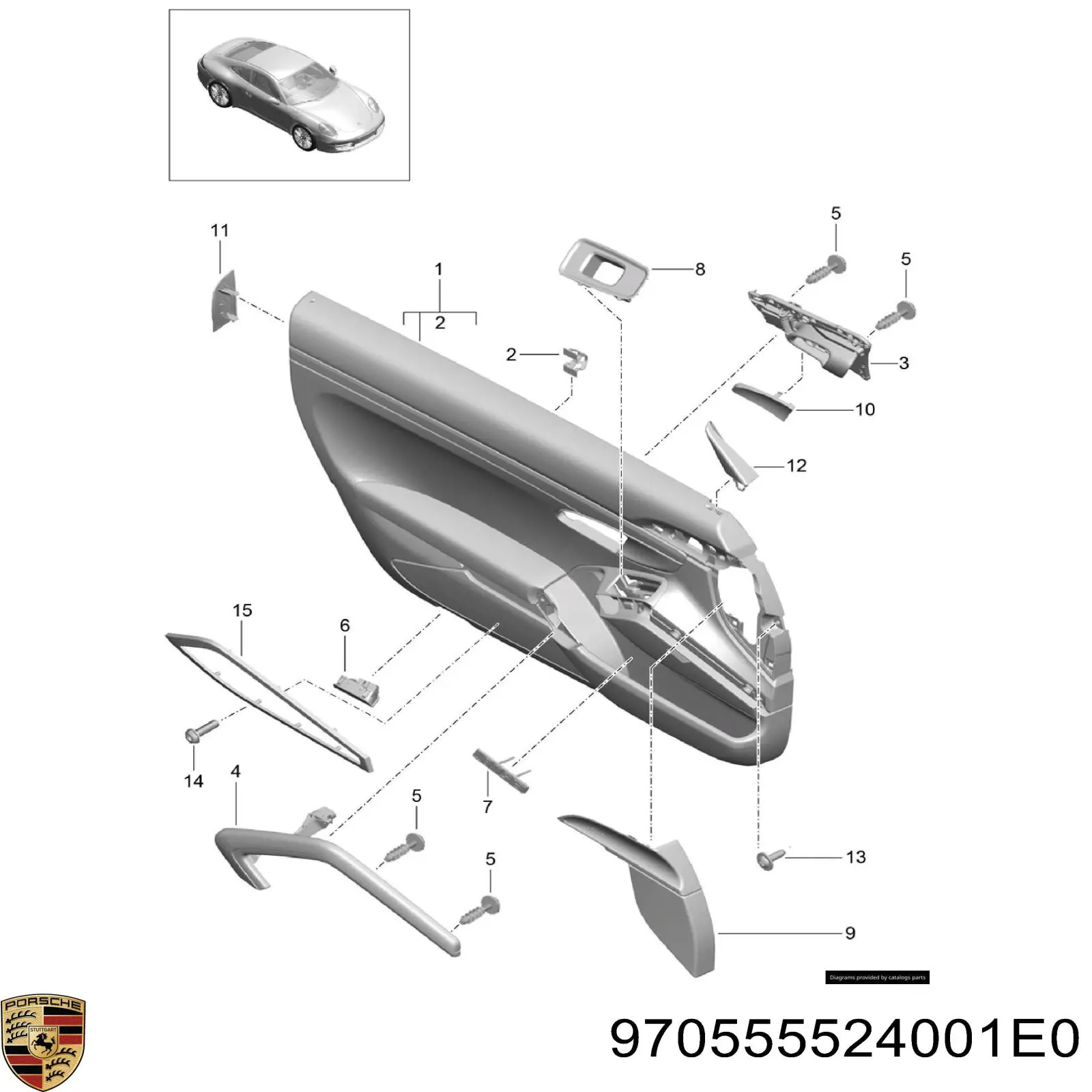  Porsche 970555524001E0 ціна, від 5.51 USD