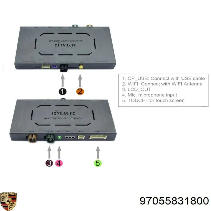  Porsche 97055831800