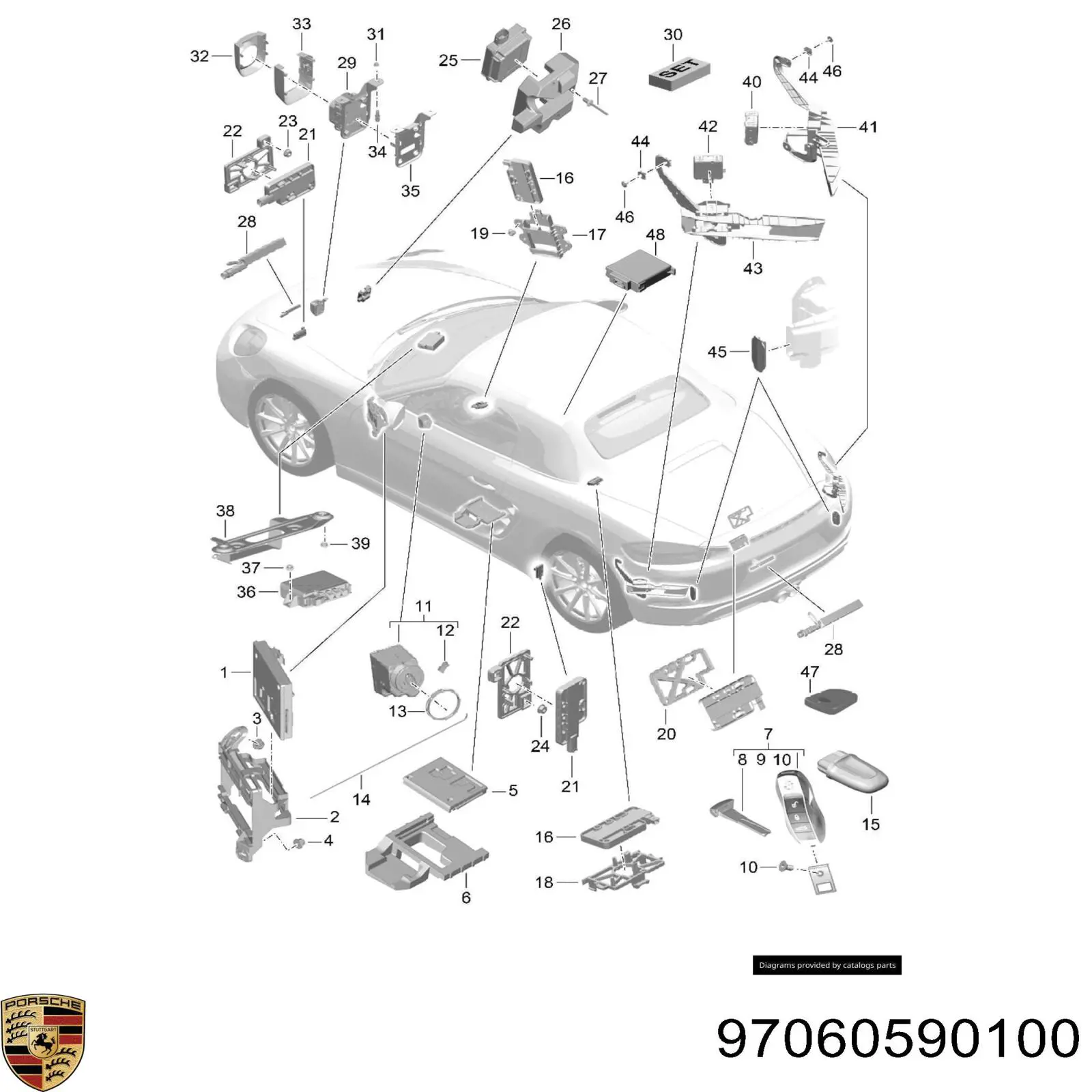  Porsche 97060590100 ціна, від 116.56 USD