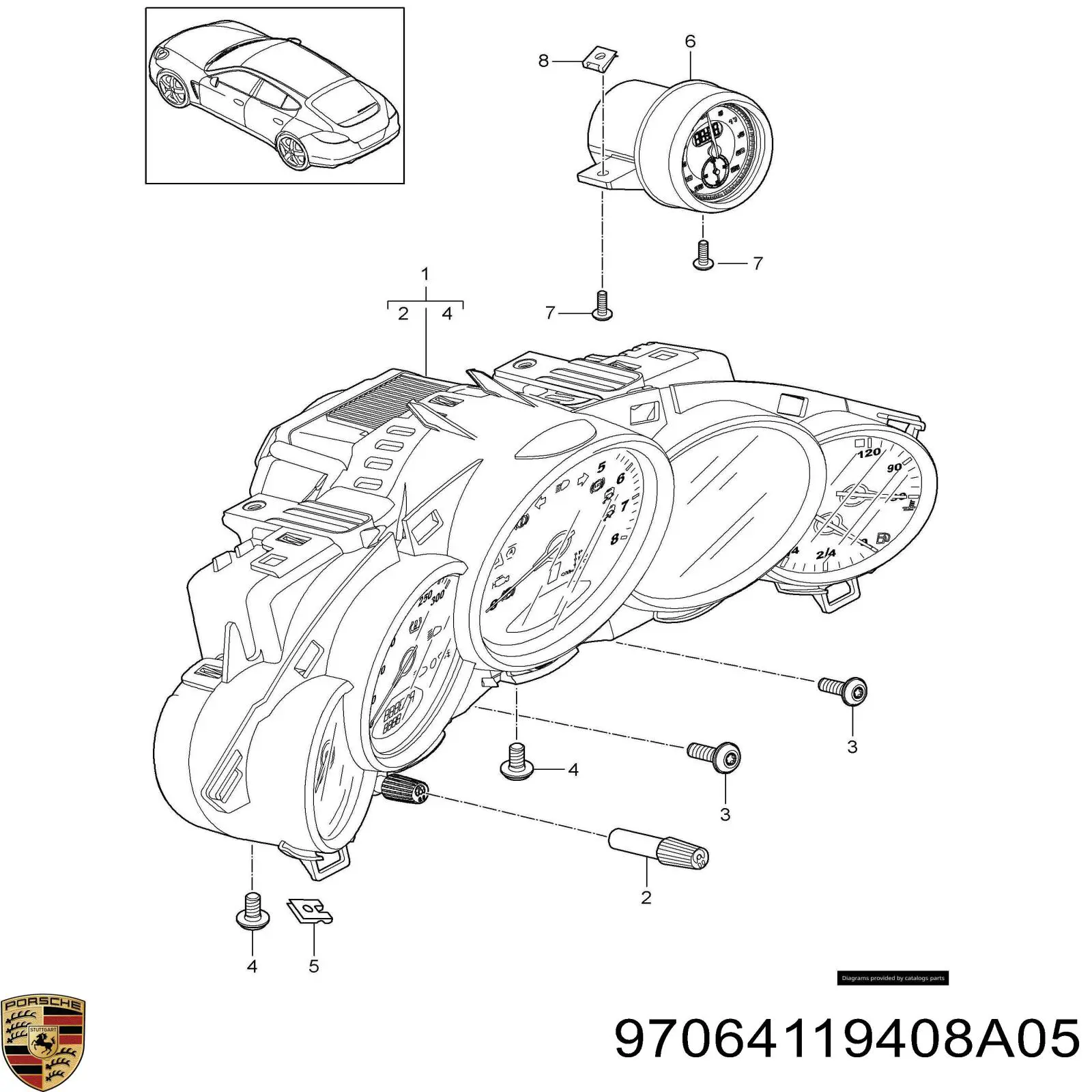  97064119408A05 Porsche