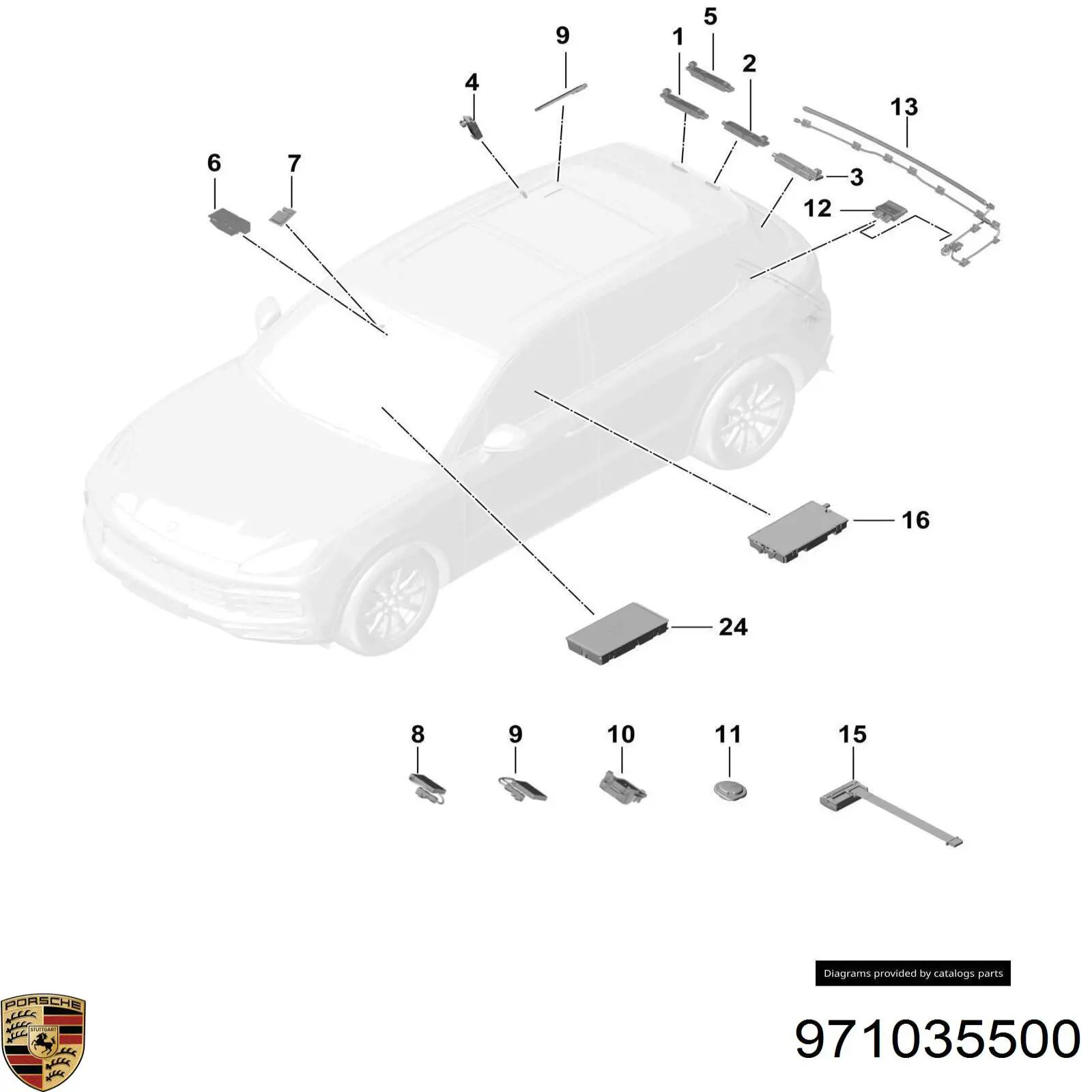  Porsche 971035500 ціна, від 98.87 USD