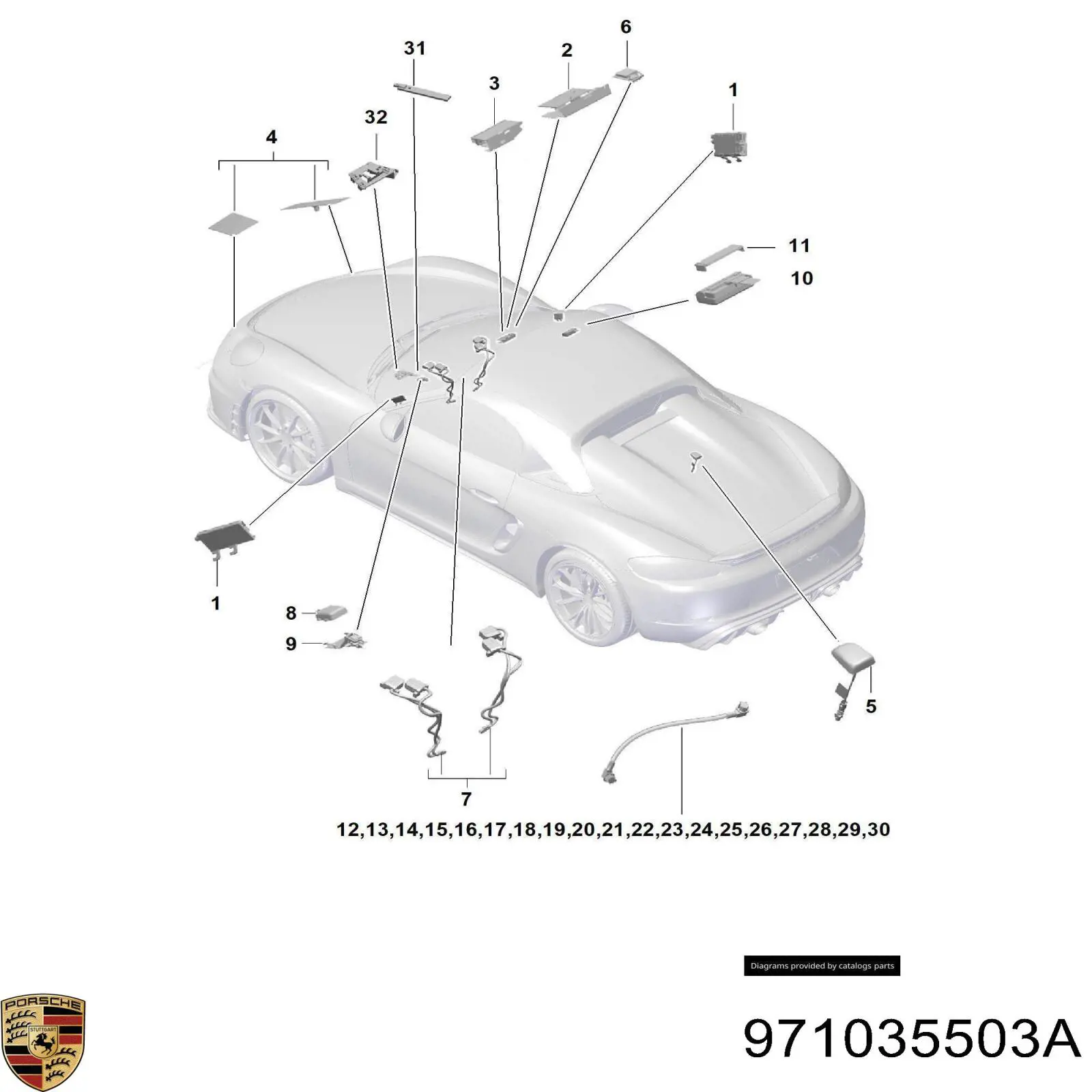  Porsche 971035503A ціна, від 20.27 USD