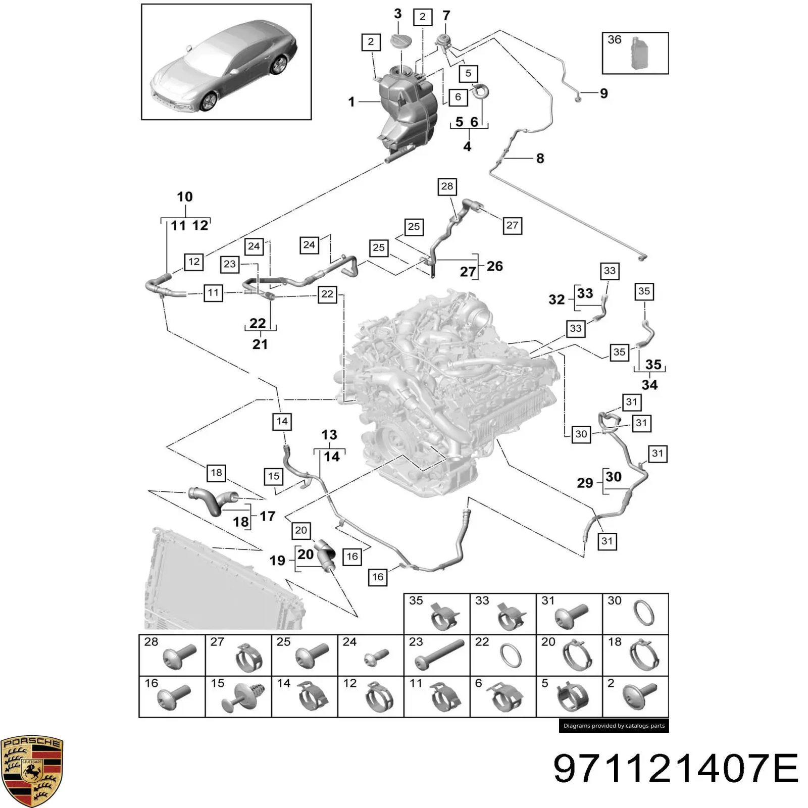  971121407E Porsche