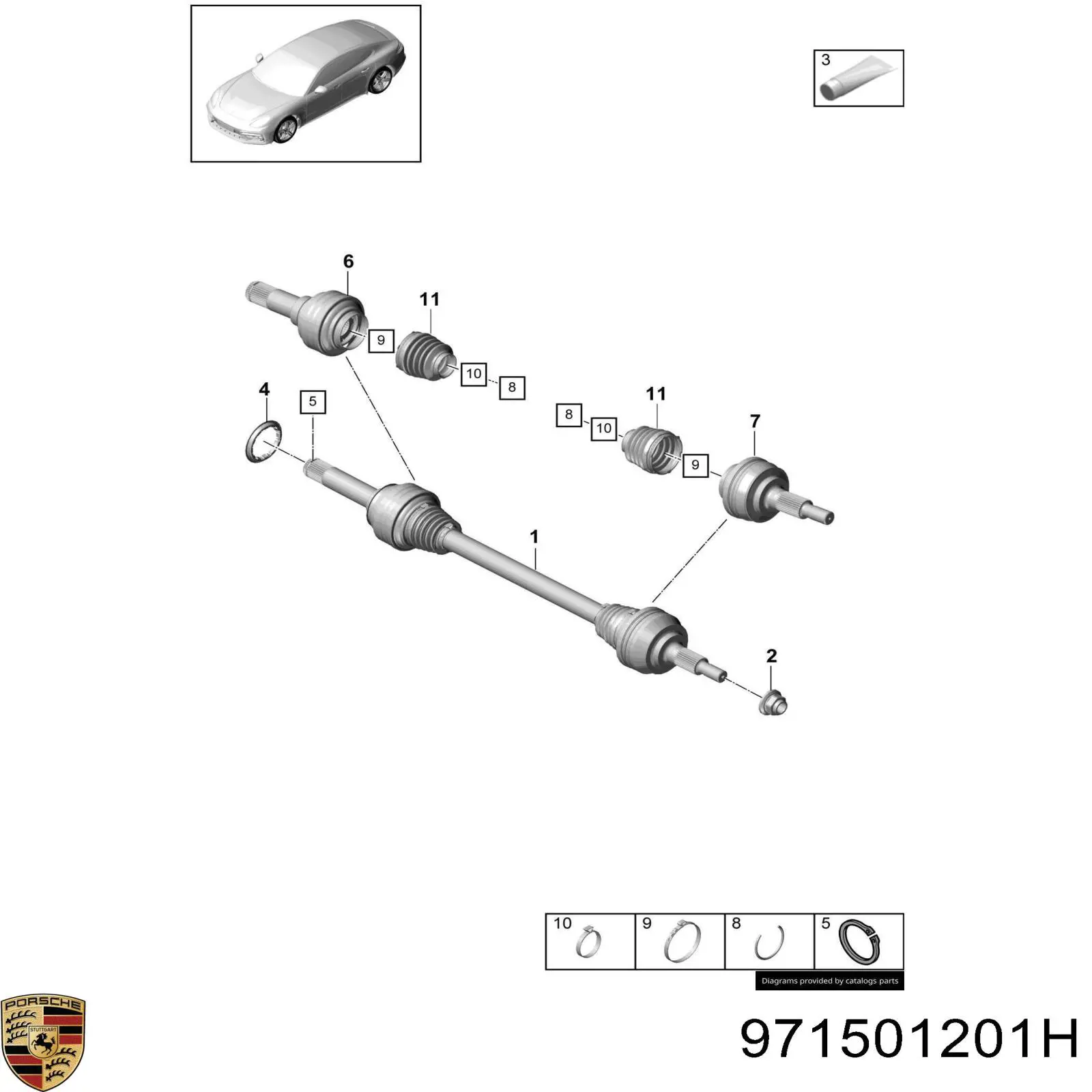 971501201H Porsche 
