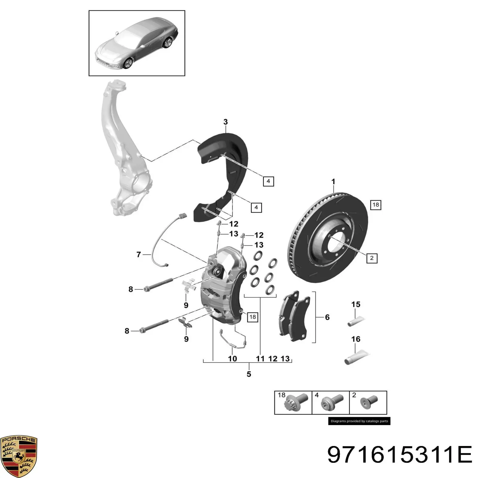 971615311E Porsche 