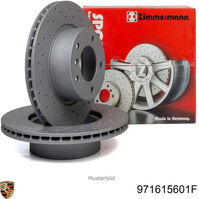 Задні дискові гальма Porsche 971615601F ціна, від 90.52 USD