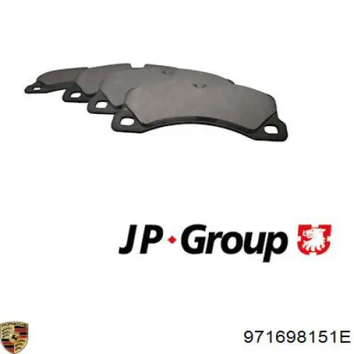Передні тормозні колодки 971698151E Porsche