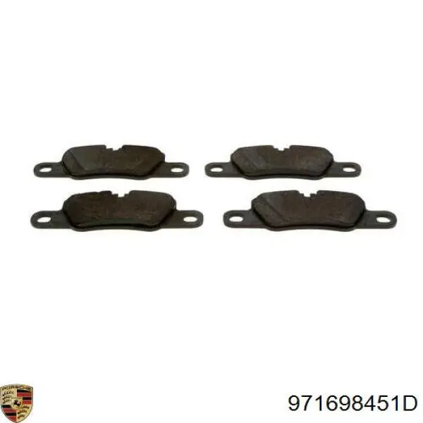 Купити 971698451D Porsche Задні колодки
