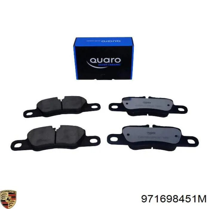 971698451M Porsche Колодки гальмівні задні, дискові
