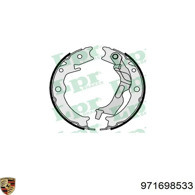 Купити 971698533 Porsche Гальмівні колодки гальма стоянки