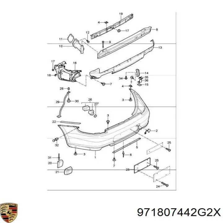 Купити 971807442G2X Porsche 