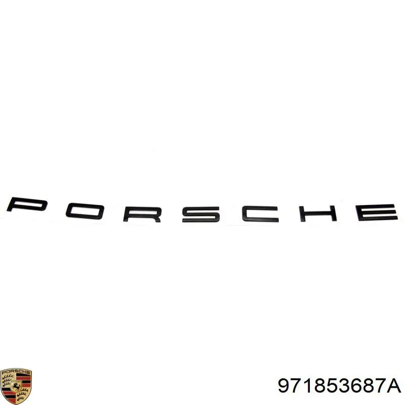 Купити 971853687A Porsche Емблема кришки багажника, фірменнийзначок