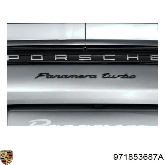 Емблема на кришку багажника, фірм.значок Porsche 971853687A ціна, від 263.30 USD
