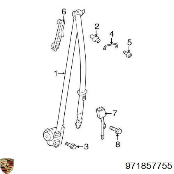  Porsche 971857755 ціна, від 88.66 USD