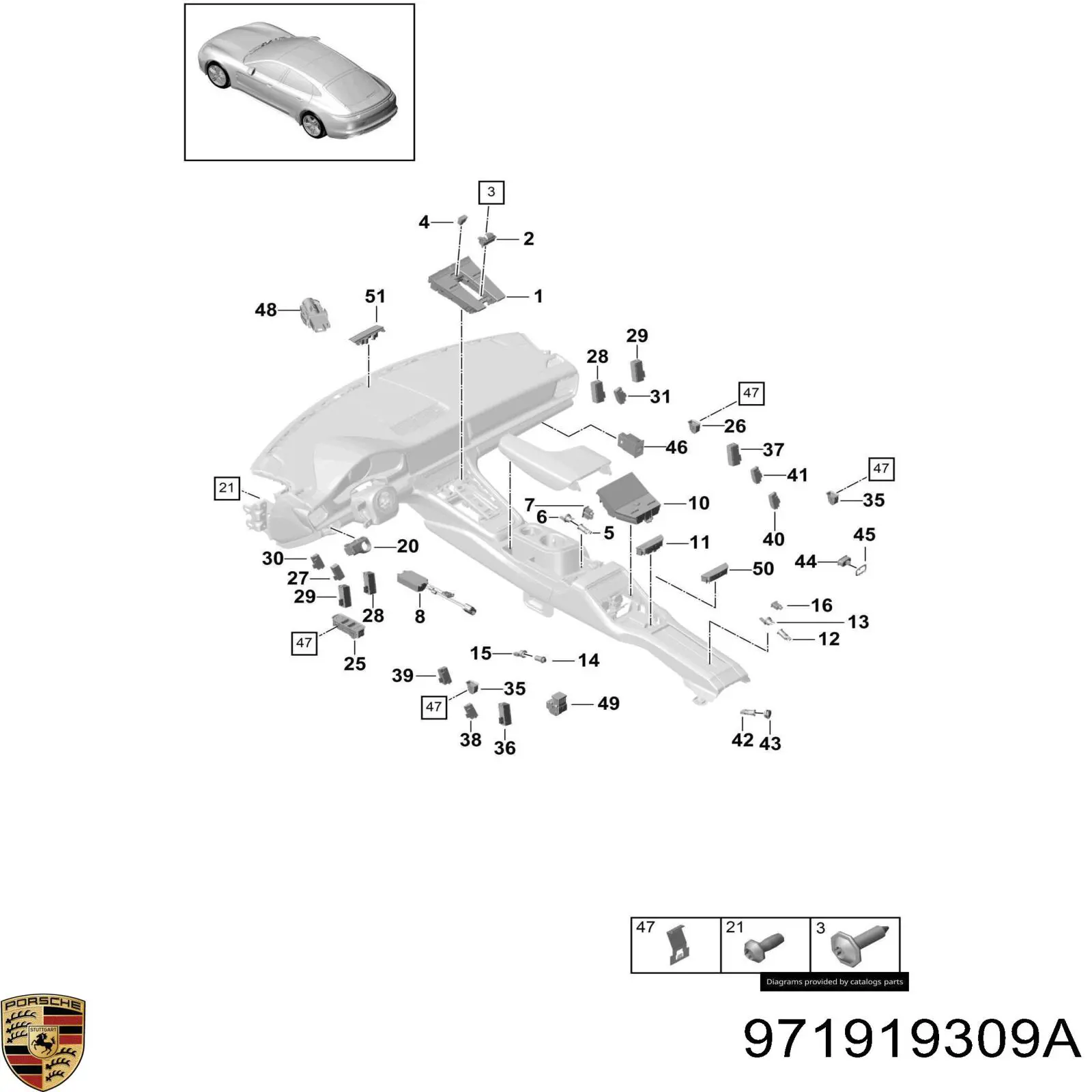 Гніздо-розетка прикурювача Porsche 971919309A ціна, від 8.02 USD