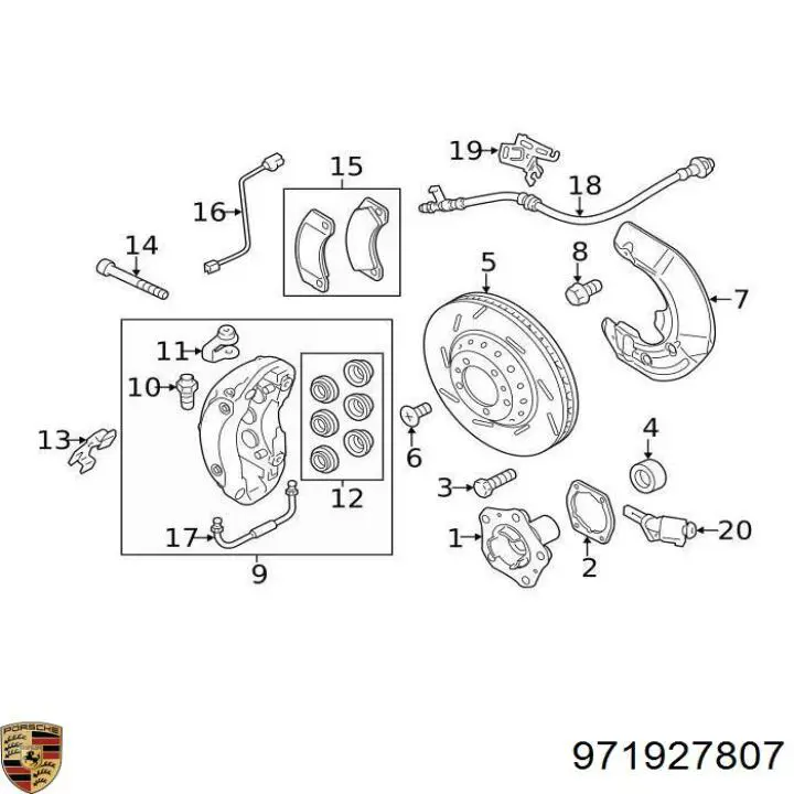 971927807 Porsche Датчик АБС (ABS)