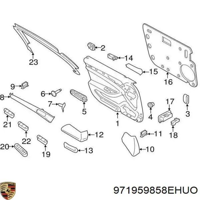  Porsche 971959858EHUO ціна, від 361.71 USD