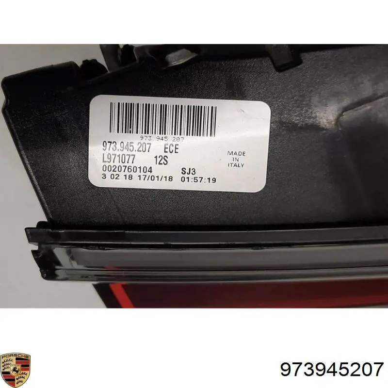Купити 973945207 Porsche Ліхтар задній лівий, внутрішній