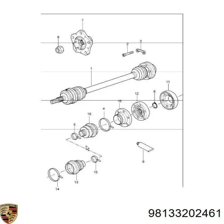  98133202461 Porsche