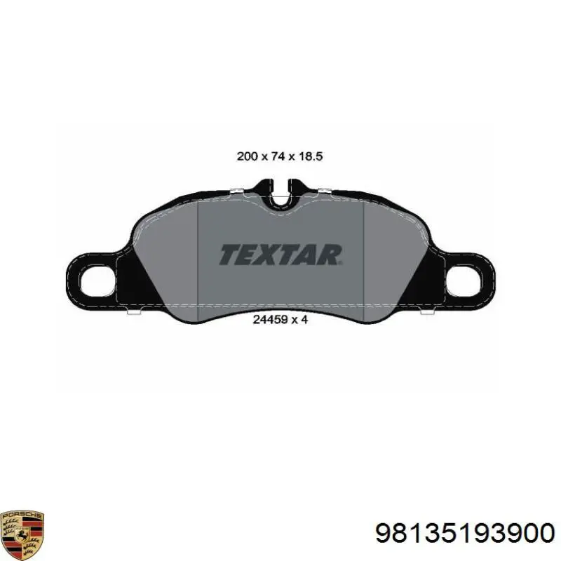 Гальмівні колодки Porsche 98135193900 ціна, від 110.82 USD