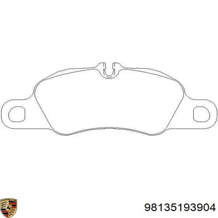 Гальмівні колодки Porsche 98135193904 ціна, від 80.62 USD
