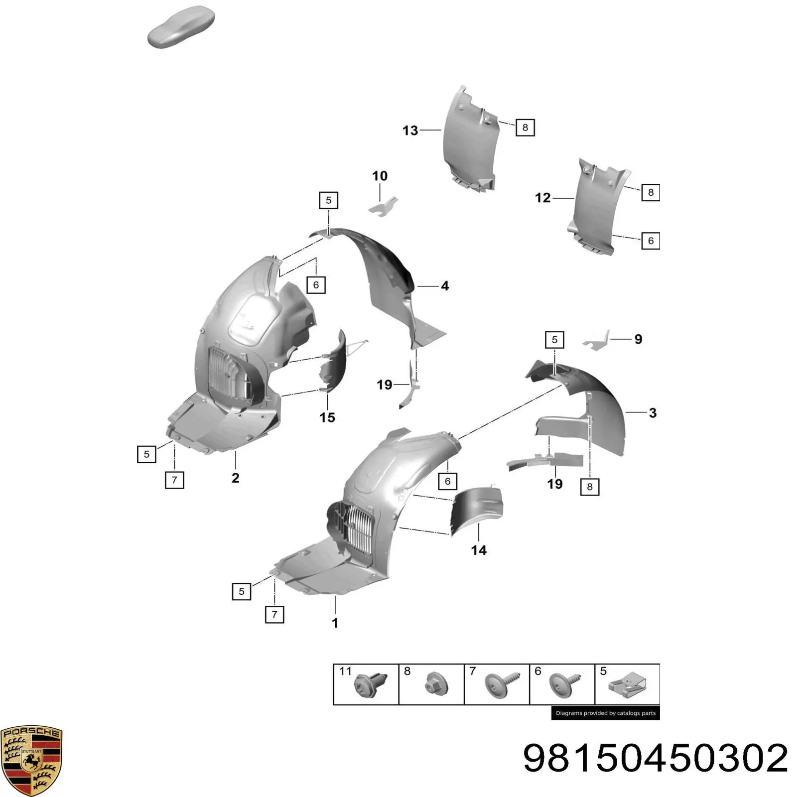 98150450302 Porsche 