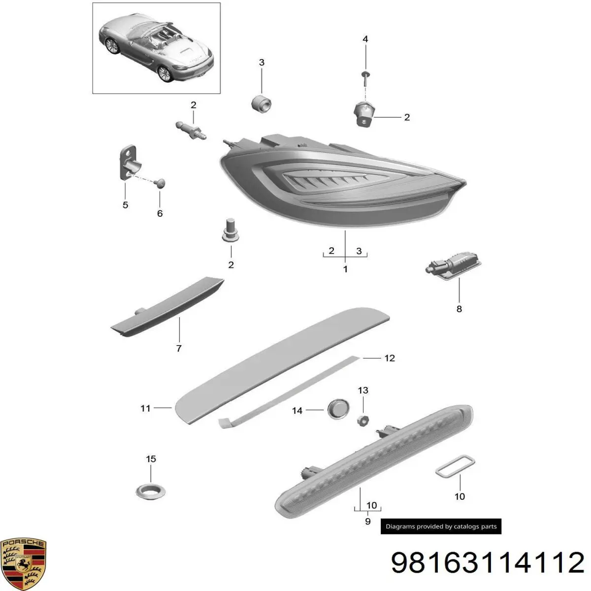 Купити 98163114112 Porsche 