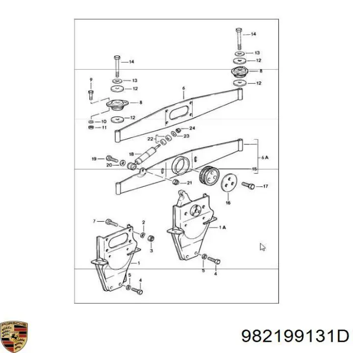 Купити 982199131D Porsche 