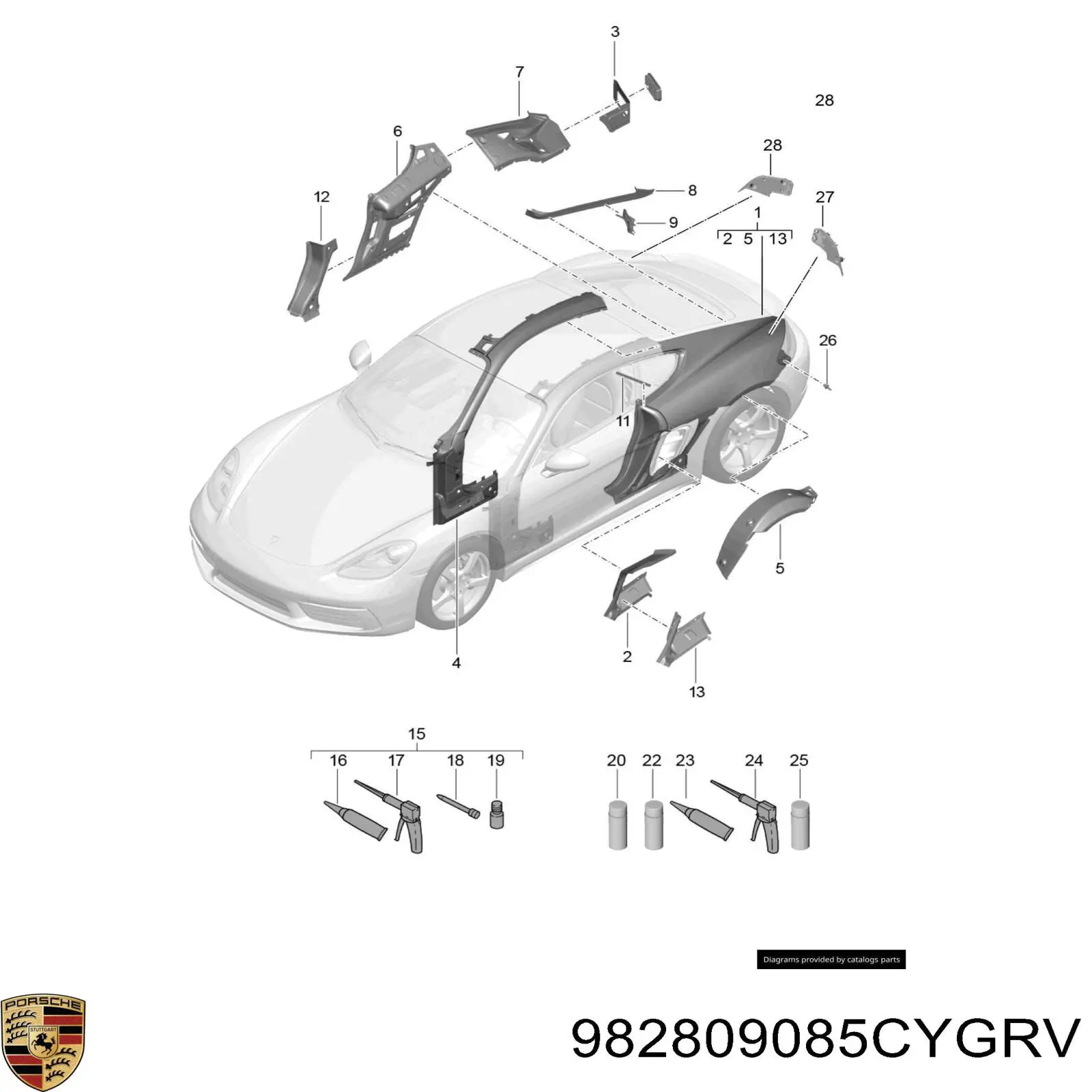 982809085CYGRV Porsche 