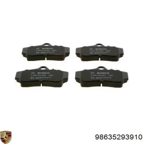 Купити 98635293910 Porsche Задні колодки