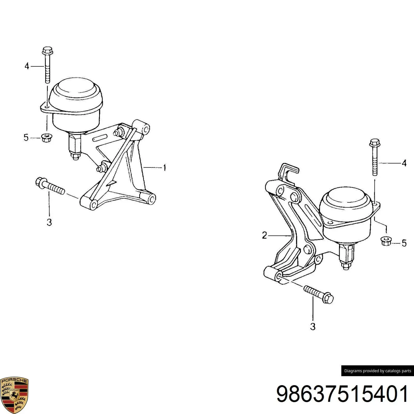  Porsche 98637515401 ціна, від 412.98 USD