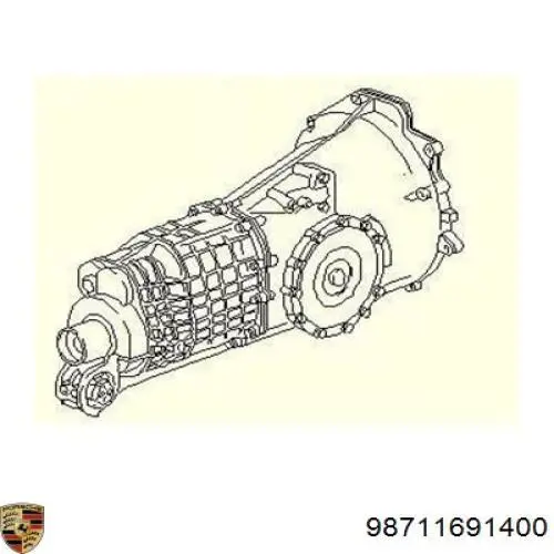 Купити 98611691100 Porsche Комплект зчеплення (диск, корзина, підшипник)