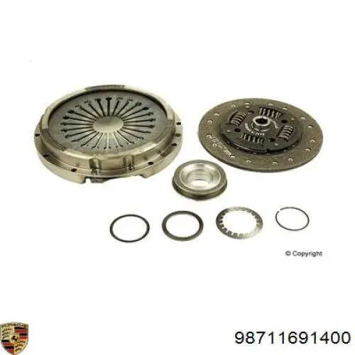 Зчеплення 98611691100 Porsche