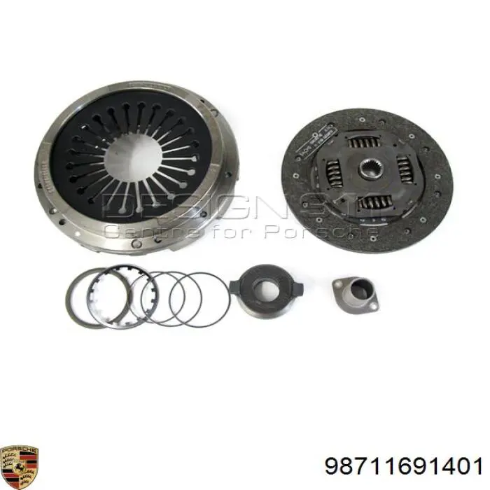 Комплект зчеплення (3 частини) Porsche 98611691100 ціна, від 298.86 USD