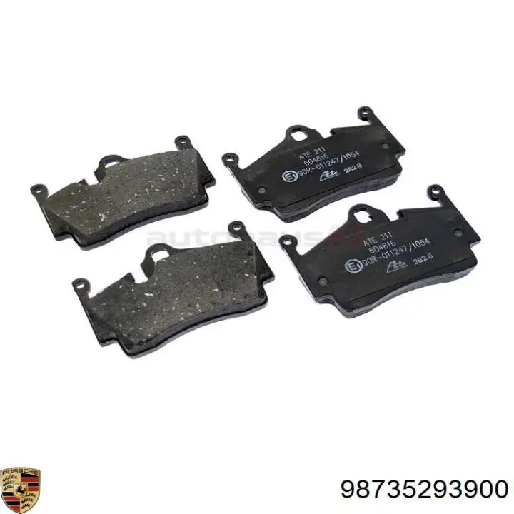 Задні гальмівні колодки Porsche 98735293900 ціна, від 47.43 USD